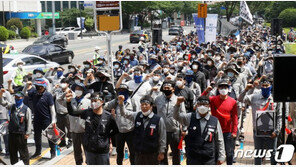 현대중 노조, 파업과 교섭 동시 진행…전방위 투쟁