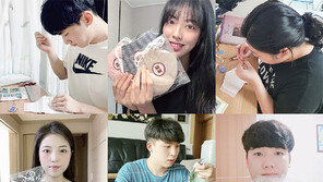 손으로 직접 만든 ‘사랑의 면마스크’