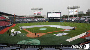 프로야구 잠실·수원·인천 경기 우천취소…25일 더블헤더 실시