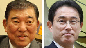 ‘反아베’로 인기 이시바, 당 기반 탄탄한 기시다