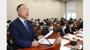 홍남기 “지금 같은 확장재정 역할은 내년까지…부동산 예의주시”