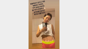 ‘54kg’ 안선영, 운동으로 완성한 명품 복근