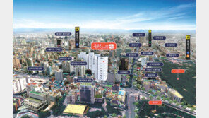 주변으로 지하철 4개 노선 지나