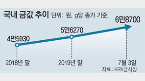 금값이 된 ‘金’… 올들어서만 21% 급등