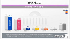 민주당, 20주만에 30%대 기록…통합당과 격차는 15주만에 한 자릿수