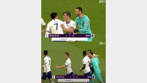 손흥민, 팀 동료 요리스와 경기 중 충돌…모리뉴 “아름다웠다”