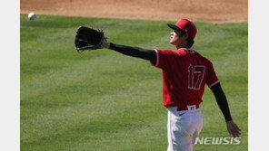 LAA 오타니, 3이닝 8볼넷에도…“몸에 문제 없어 만족”