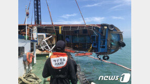안개낀 완도 해상 어선 충돌 1척 침몰…승선원 5명 구조