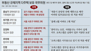 국무위원 18명중 7명 규제지역에 다주택