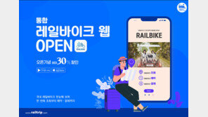 “전국 레일바이크가 한 눈에…”, 통합 레일바이크 웹페이지 오픈