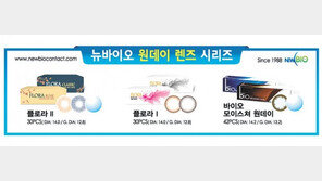 염증수치 40%까지 줄였다… 눈이 편한 콘택트렌즈