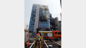 의왕 공장 화재로 10명 부상