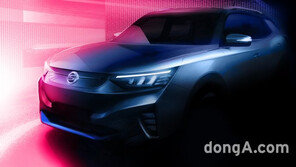 쌍용차 첫 전기 SUV ‘E100’ 외형 이미지 공개… 내년 상반기 출시 목표