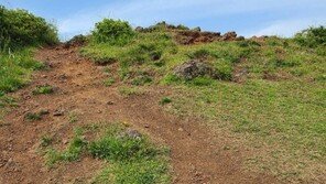 제주 백약이오름 정상부 훼손 심각…탐방제한 검토