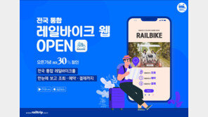 전국 레일바이크 통합 사이트 오픈