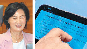 추미애, 탄핵안 접수되자 미소 “핍박 주인공 됐다”