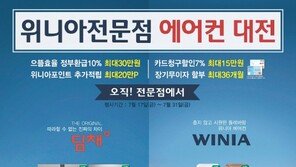 으뜸효율 환급, 청구할인… 31일까지 ‘에어컨 대전’