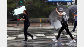 [날씨]장맛비 뒤죽박죽…제주엔 폭염, 남부는 밤에 강한비