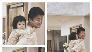 백종원, 막내딸 뽀뽀에 행복한 미소…딸바보 일상