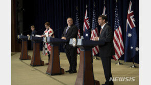 美·호주 외교·국방 “북미 비핵화 협상 지지…대북제재 이행”