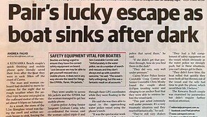 바다에서 보트 전복된 호주 부부 “갤럭시S10 덕에 목숨 구해”