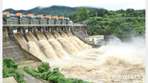 북한 많은 비로 유입량 늘자 북한강 수계댐 일제 방류