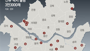 태릉골프장 1만채-과천청사 일대 4000채-용산 캠프킴 3100채