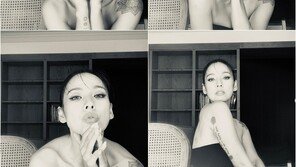 이효리. 흑백 사진에서도 빛나는 미모…린다G의 독보적 분위기