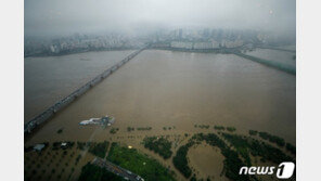 한강대교 홍수주의보 발령…12시 기준 지점수위 8.38m