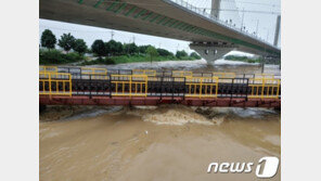 광주 폭우…월곡천교 침수로 광주역 열차 운행 중단
