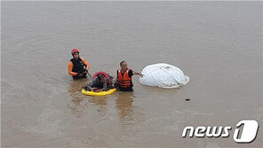 “살려달라”는 비명 소리에 급류 속 뛰어든 소방대원