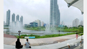 청라호수공원 음악분수 재가동