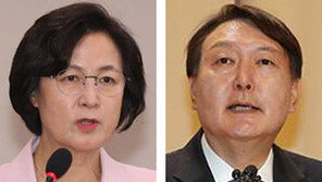 추미애 “정권 쳐다보는 해바라기 돼선 안돼”… 윤석열 “검찰은 국민의 것임을 늘 명심해야” 