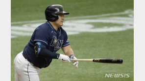 탬파베이 최지만, 1안타 2볼넷…시즌 타율 0.220