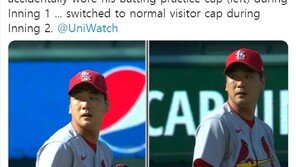 모자 바꿔 쓰고 로진백 깜빡…‘긴장 못 숨긴’ 김광현의 첫 선발 등판