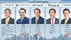 금융CEO 연임 행진, KB-하나-산은도 이어갈까