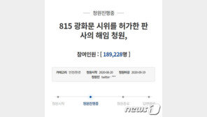 “광복절 집회 허가한 판사 해임하라” 법원에 쏟아지는 비난