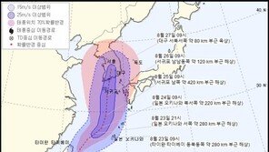 제8호 태풍 바비 한반도 방향 북상중…이동 경로보니