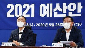 당정, 내년 예산 확장 편성…홍남기 “방역과 경제 최후 보루”