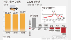 부동산 대책 발표 영향?…7월 인구 이동 5년 만에 최대