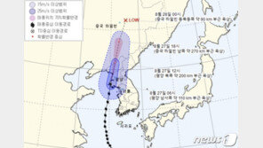 북한 상륙 바비, 18시간내 소멸수순…서울 폭풍반경 벗어나