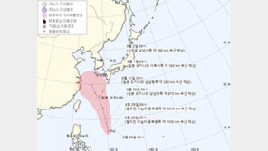 태풍 ‘바비’ 지나가니 ‘마이삭’ 온다…발생 후 이동경로는?
