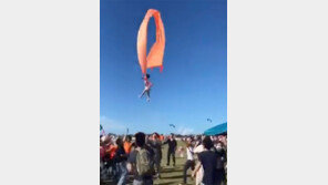 3세 여아, 연에 감겨 하늘로… 다행히 무사