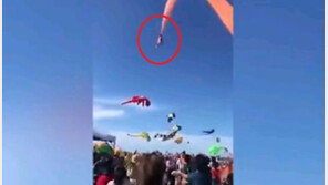 3살 여아, 연에 감겨 하늘로 날아올라 “크게 다치지 않아” (영상)