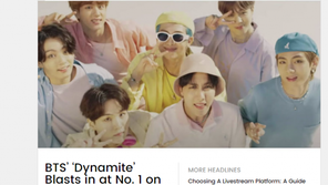 방탄소년단, 韓 가수 최초 빌보드 싱글 1위…K팝 새 역사