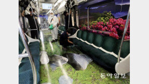 광주지하철에 수놓은 무등산의 사계절