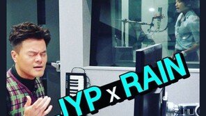 비, 박진영과 음악 작업 인증 “13년만에 함께 녹음”