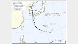태풍 ‘하이선’ 오후 9시 북한 함흥 육상서 소멸…열대저기압 변질