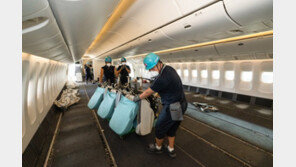 “여객기 좌석 떼고 화물기로”···대한항공, 개조 화물기 첫 운항