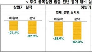 골목상권 하반기엔 더 힘들다…“순익 전년 대비 -42.0% 전망”